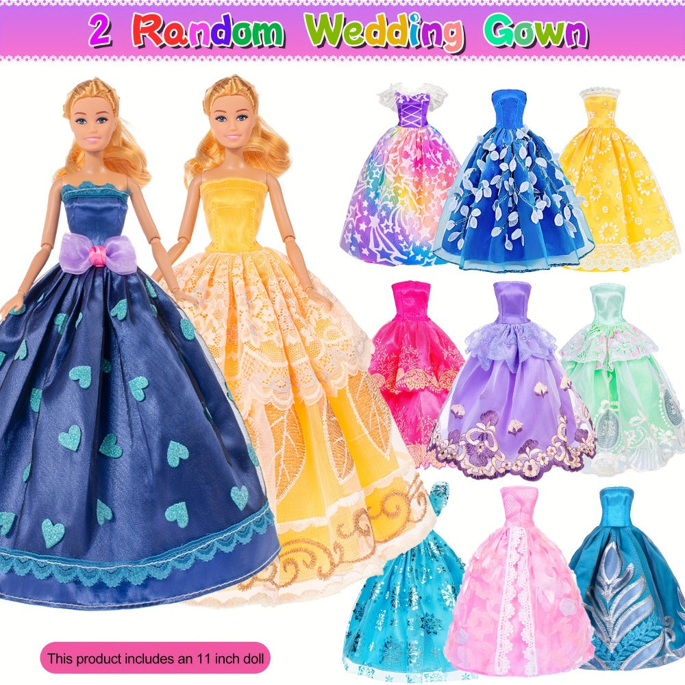 11.5-Inch Fashion Doll with Assorted Dresses, Shoes, Handbags, Jewelry and Random Coat Accessories