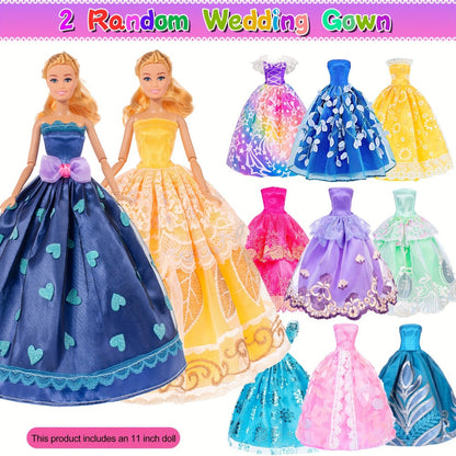 11.5-Inch Fashion Doll with Assorted Dresses, Shoes, Handbags, Jewelry and Random Coat Accessories