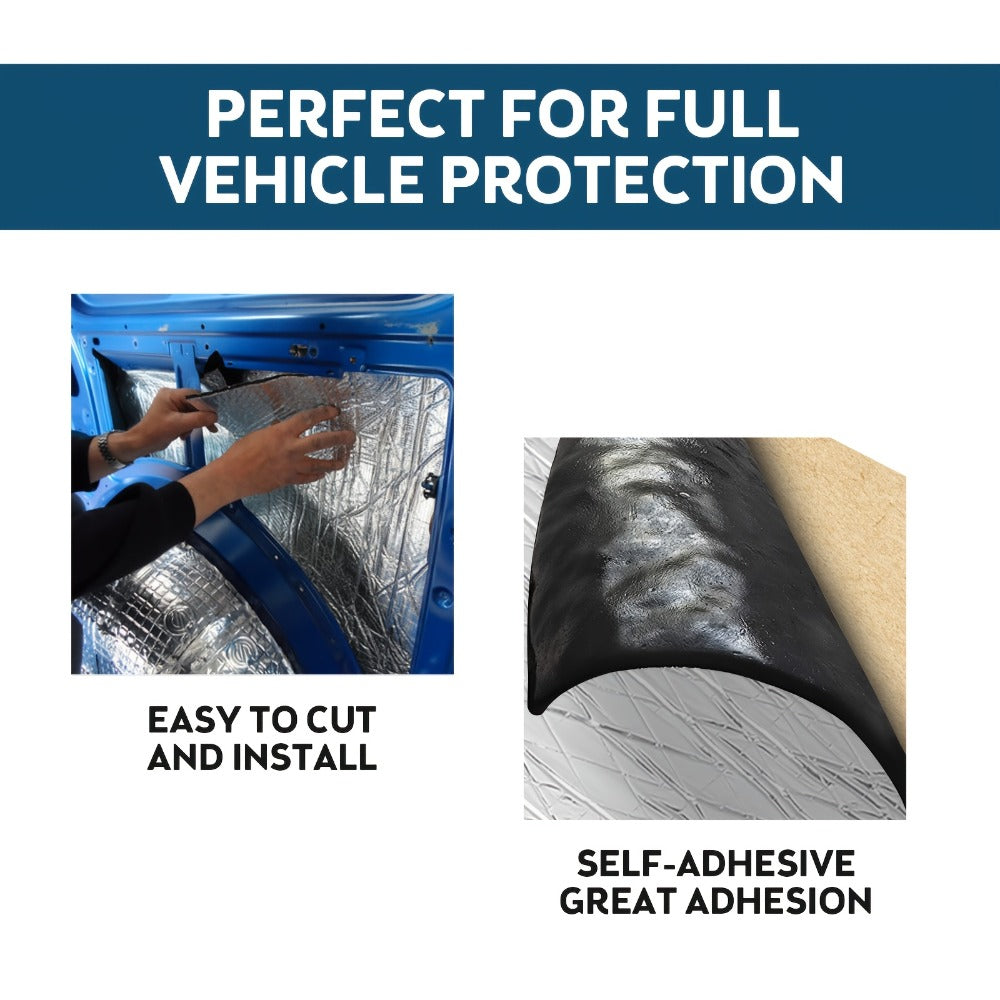 Car Sound Deadening Mat 276MIL 19sqft - 12 Sheets 20"x12" Auto Sound Dampening & Heat Insulation for Door Hood Trunk Floor Firewall