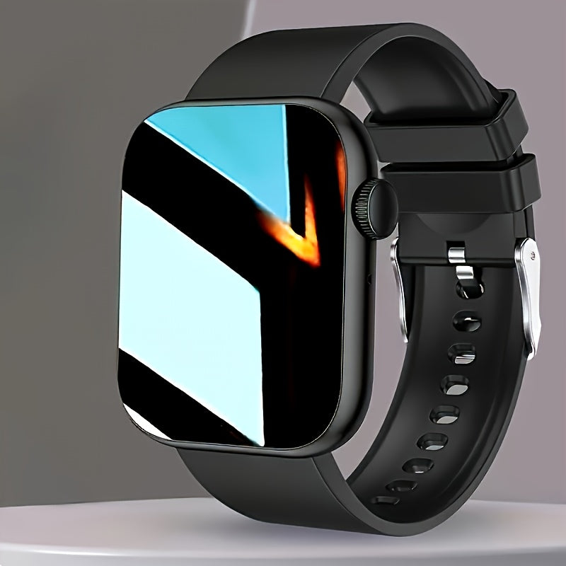 Smart Watch 1.83-Inch Edge-to-Edge Touch Display with Custom Faces, Calling and Black or Pink Bands