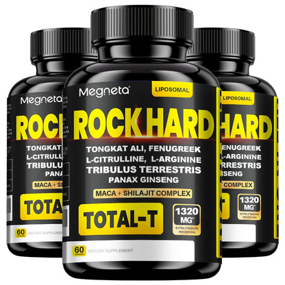 Tongkat Ali Men's Health Supplement Capsules, 60 Count with Single-Bottle Packaging and Printed Label