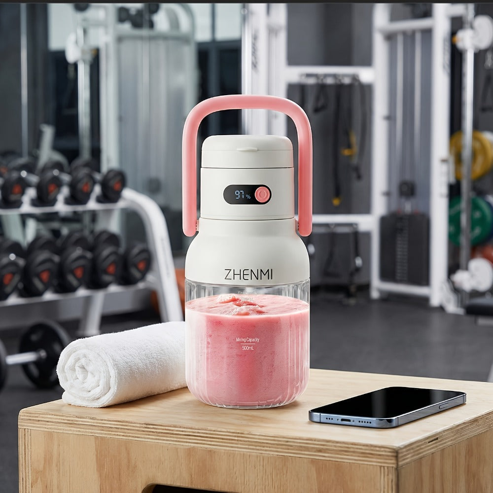 Cordless Portable Blender 33oz USB Rechargeable - Ice Crushing Blender for Smoothies & Shakes