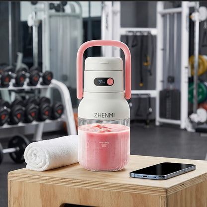 Cordless Portable Blender 33oz USB Rechargeable - Ice Crushing Blender for Smoothies & Shakes
