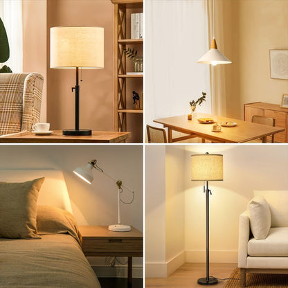 Dusk-to-Dawn E26 LED Light Bulbs, 9W 2700K Warm White Four-Pack with 800-Lumen Marking and Sensor Format