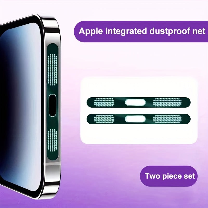 Two-Piece Metal Speaker and Earpiece Dust Mesh Cover Set for iPhone in Nine Pictured Color Options