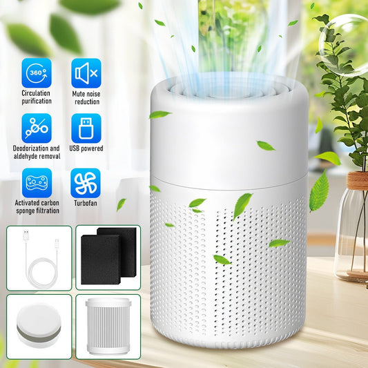 Air Purifier with 3-in-1 HEPA Filter, Air Quality Sensor, Sleep Mode and Single or Two-Piece Options