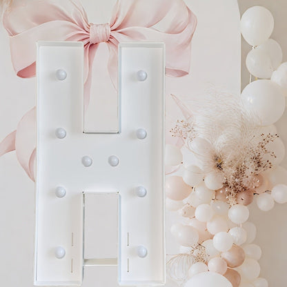 Marquee Letter Lights White LED - 3FT Light Up Letters A-Z for Birthday, Anniversary, Wedding & Party Decor