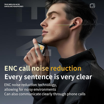 Wireless Earbuds Bluetooth 5.4 with ANC and ENC, LED Touchscreen Case and 48-Hour Playtime
