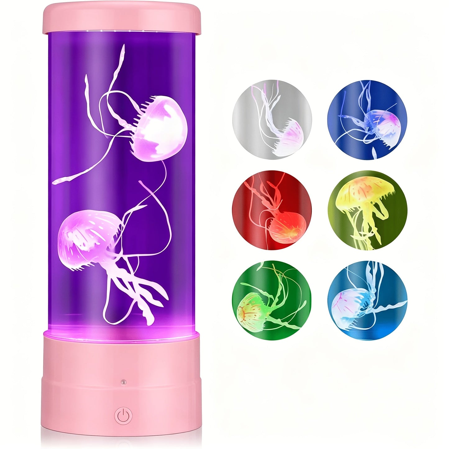 Jellyfish Lamp LED Floating 7 Color Mood Light | Electric Fantasy Jellyfish Tank Table Lamp for Home & Office Decor – Ambient Night Light Gift for Men, Women & Mother's Day