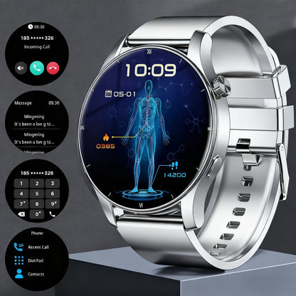 Smartwatch 2.01 Inch Round OLED Screen with 95% Ratio, Music Control and 300mAh Battery in Seven Styles