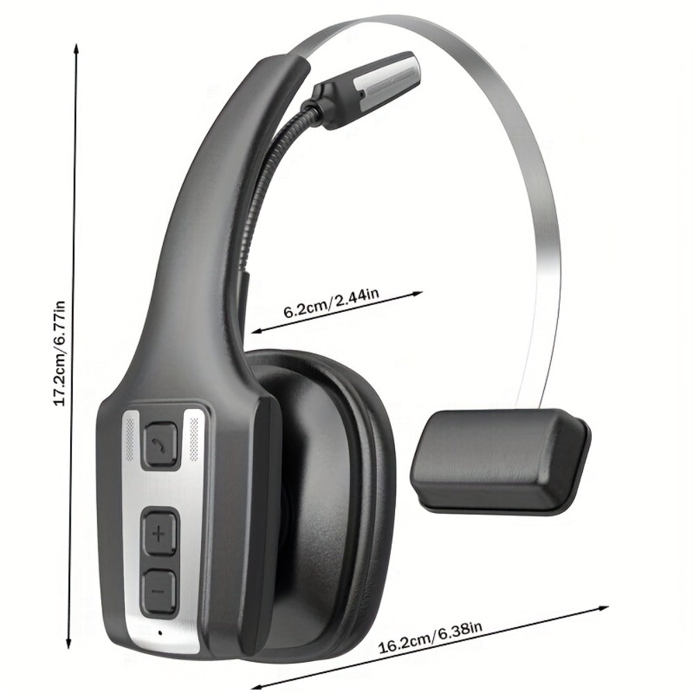 Trucker Bluetooth Headset Single Ear Noise Canceling Wireless Mono Headphone Type-C Charging for an Everyday Personal Care Routine