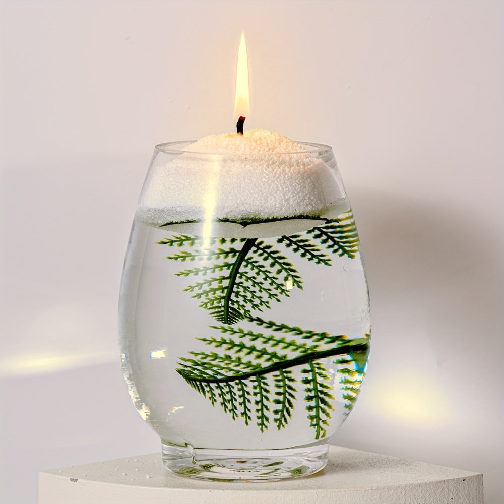 18oz Pearled Candle Kit with Hammered Glass Cup, 30 Separate Wicks and Five Scent Selections