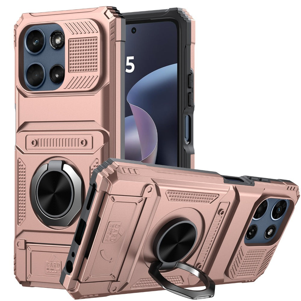 Magnetic Metal Kickstand Moto G 5G 2025 2026 Case Shockproof Drop Protection Slim Protective Phone Cover for Motorola Moto G 5G 2025 Moto G 5G 2026 Moto G Play 2026 6.7 Inch – Hands-Free Stand