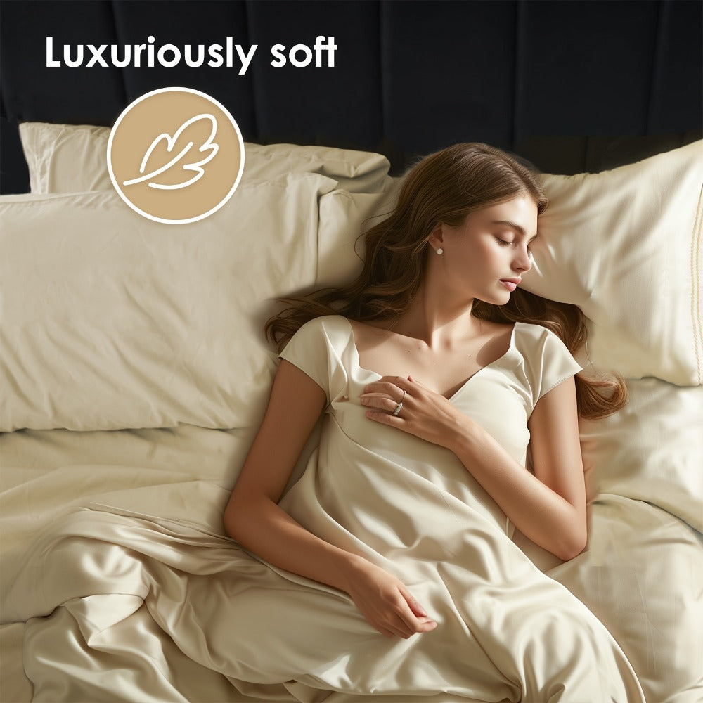 Bed Sheet Set Sanded Polyester Microfiber with 35–39 cm Pocket and Solid or Stripe Pattern Options