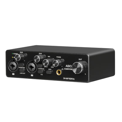 2-Channel USB Audio Interface shown in the Black-ASIO option