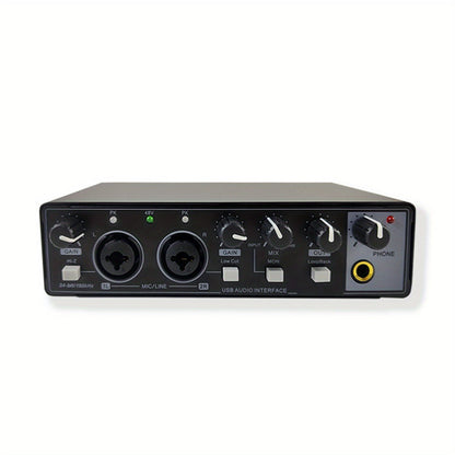 2-Channel USB Audio Interface shown in the Black option