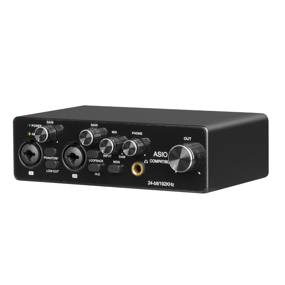 2-Channel USB Audio Interface, 24-Bit/192kHz with 48V Phantom Power detail image - detail view 11