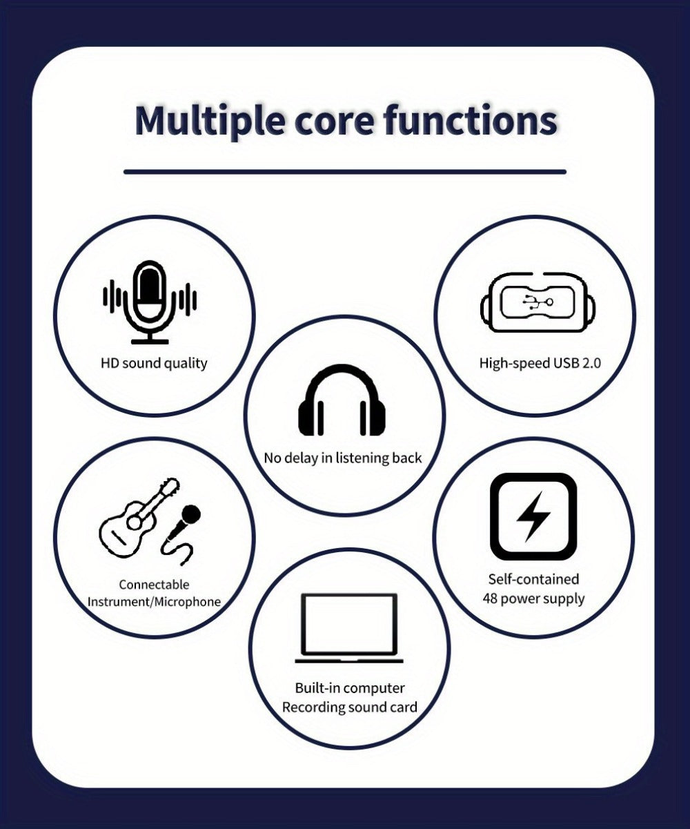 2-Channel USB Audio Interface, 24-Bit/192kHz with 48V Phantom Power detail image - detail view 18