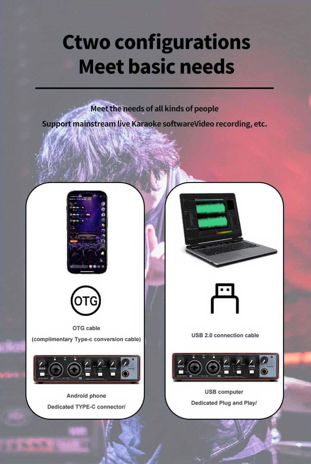 2-Channel USB Audio Interface, 24-Bit/192kHz with 48V Phantom Power detail image - detail view 22