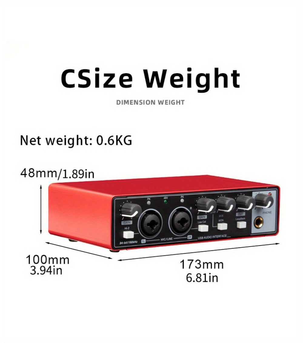 2-Channel USB Audio Interface, 24-Bit/192kHz with 48V Phantom Power detail image - detail view 27