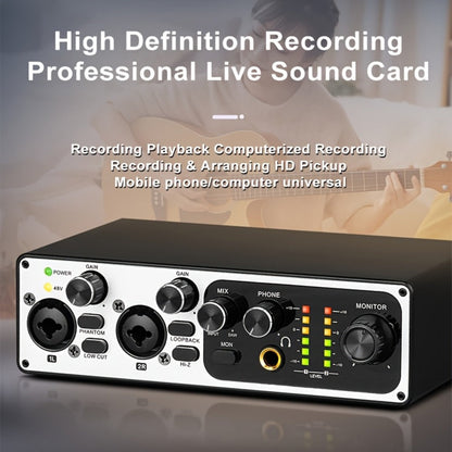2-Channel USB Audio Interface, 24-Bit/192kHz with 48V Phantom Power detail image - detail view 3