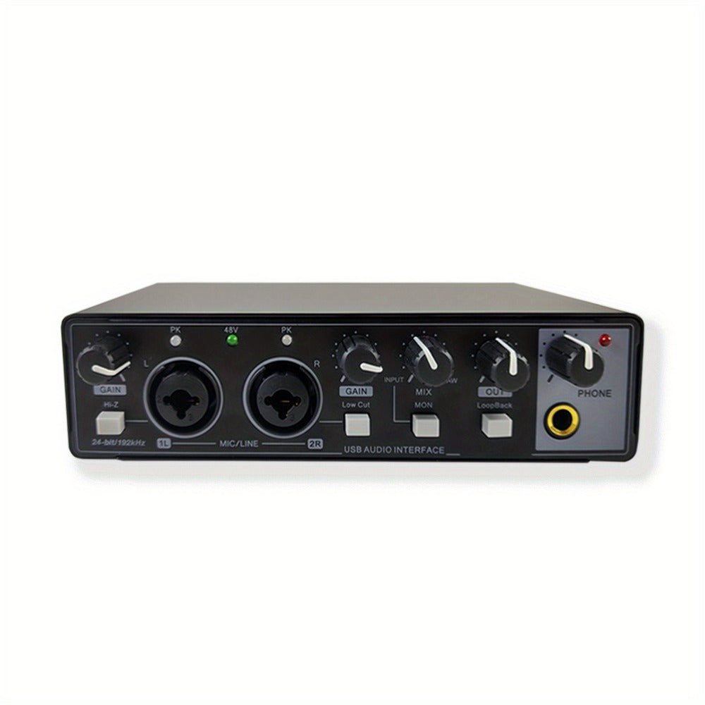 2-Channel USB Audio Interface, 24-Bit/192kHz with 48V Phantom Power detail image - detail view 5