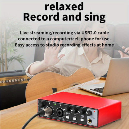 2-Channel USB Audio Interface, 24-Bit/192kHz with 48V Phantom Power detail image - detail view 6
