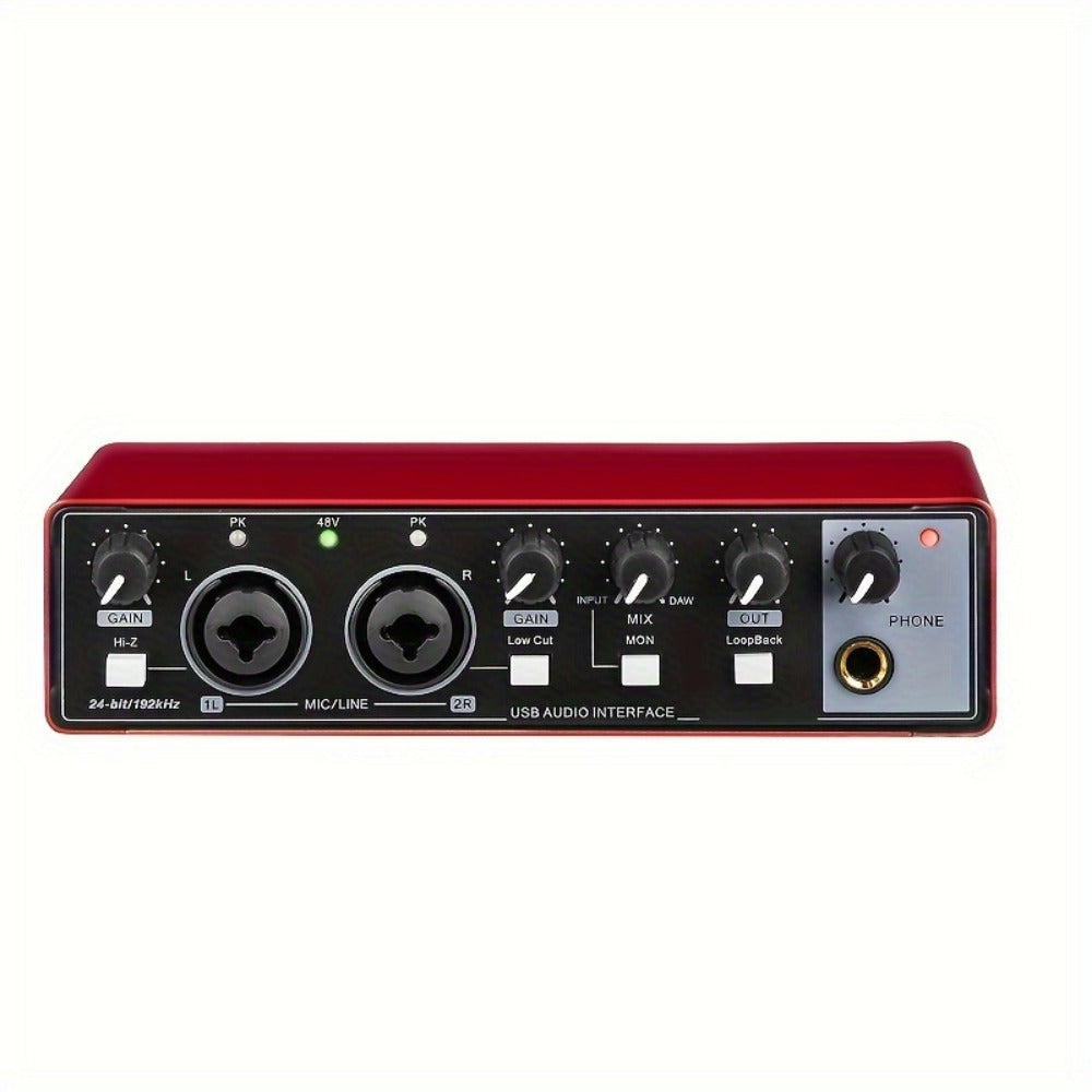 2-Channel USB Audio Interface, 24-Bit/192kHz with 48V Phantom Power detail image - detail view 7
