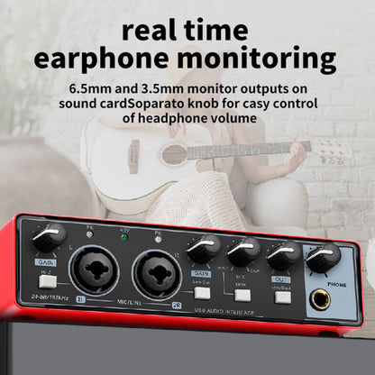 2-Channel USB Audio Interface, 24-Bit/192kHz with 48V Phantom Power detail image - detail view 8