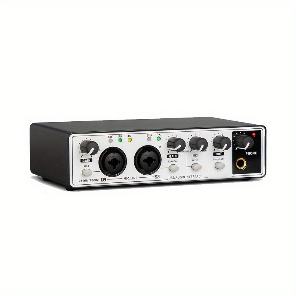 2-Channel USB Audio Interface, 24-Bit/192kHz with 48V Phantom Power detail image - detail view 9