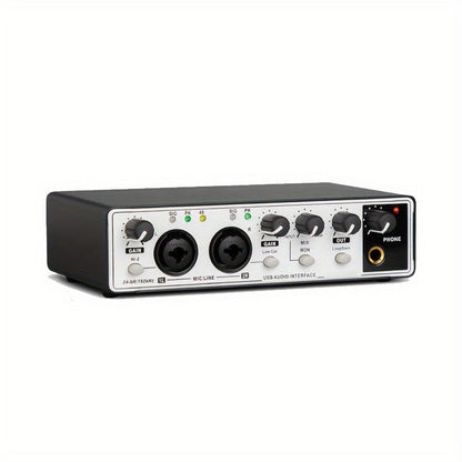 2-Channel USB Audio Interface, 24-Bit/192kHz with 48V Phantom Power detail image - detail view 9