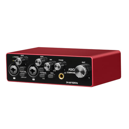 2-Channel USB Audio Interface shown in the Red-ASIO option