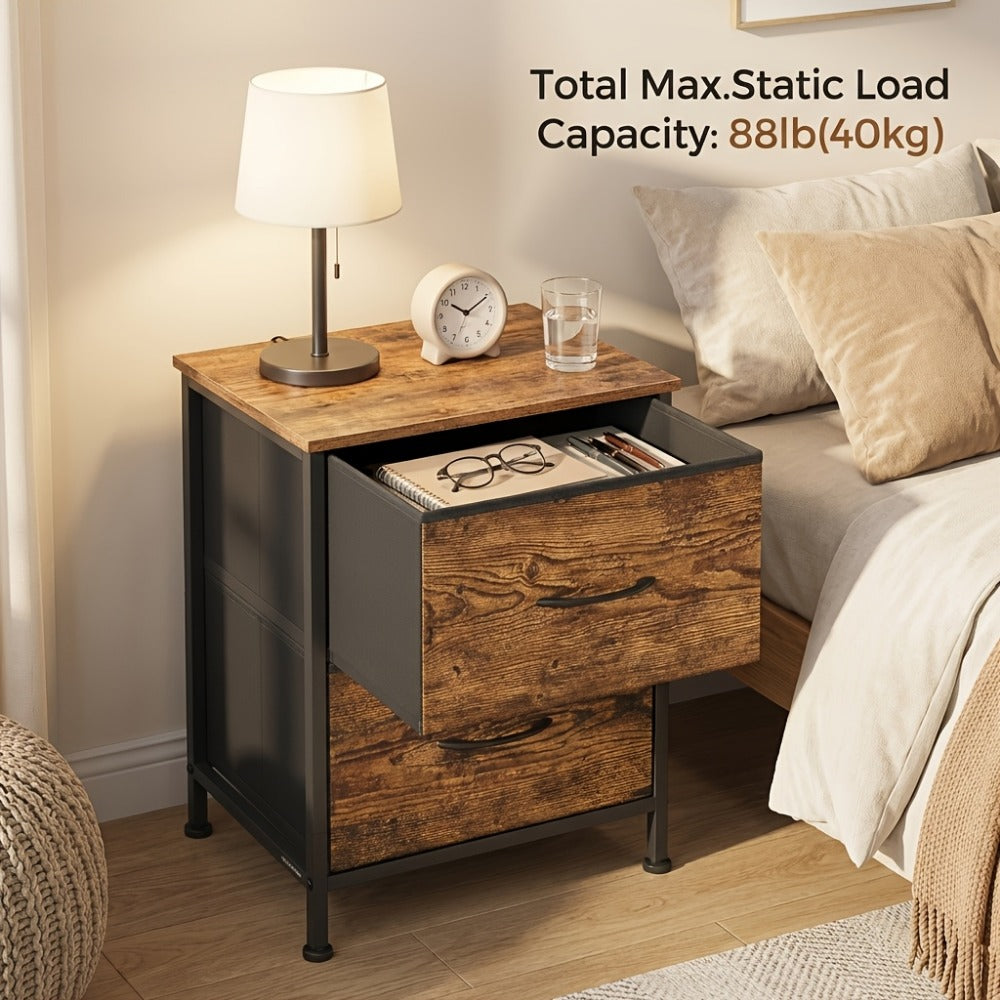 2-Drawer Metal Dresser, Clothing Storage Organizer for Organized Everyday Storage detail image - detail view 10