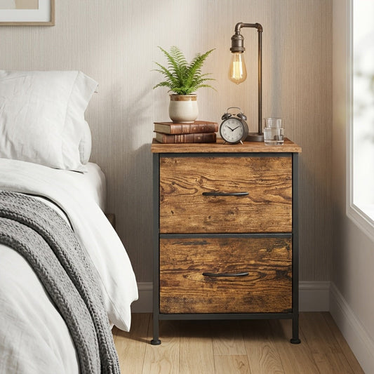 2-Drawer Metal Dresser, Clothing Storage Organizer for Organized Everyday Storage detail image