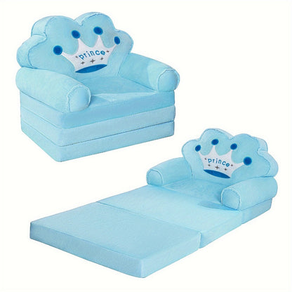 2-in-1 Kids Convertible Sofa Chair, Fold-Out Toddler Lounger for Kids' Room detail image - detail view 9