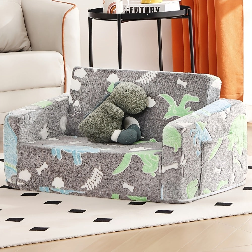 2-in-1 Kids Convertible Sofa Chair, Kids Flip-Out Chair for Comfortable Everyday Seating detail image - detail view 23