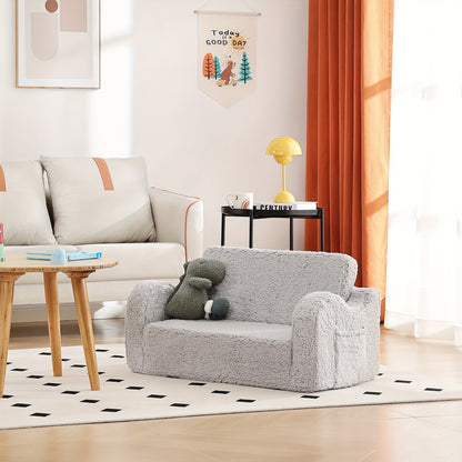 Kids Sofa Chair shown in the Grey option