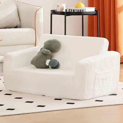 Kids Sofa Chair shown in the White-sofa option