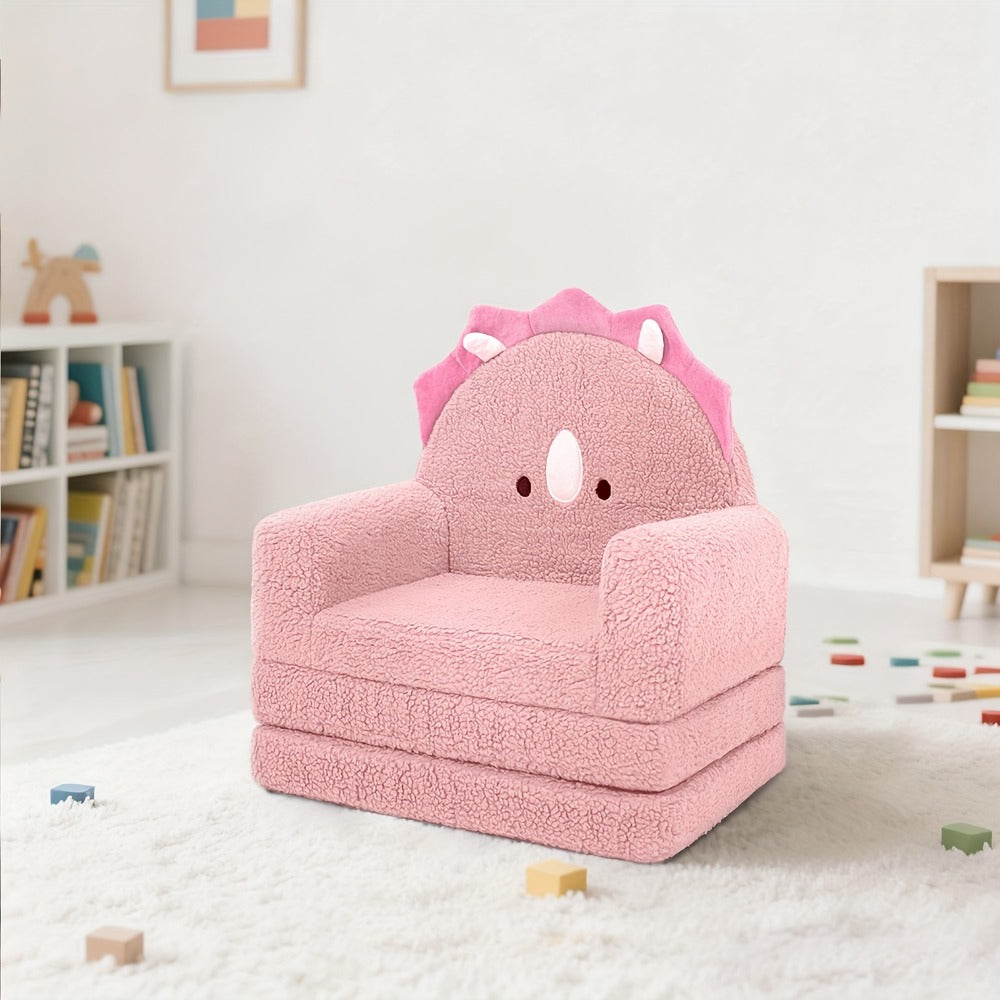 2-in-1 Kids Convertible Sofa Chair with Fold-Out Lounger, Fold-Out Toddler Lounger detail image - detail view 14