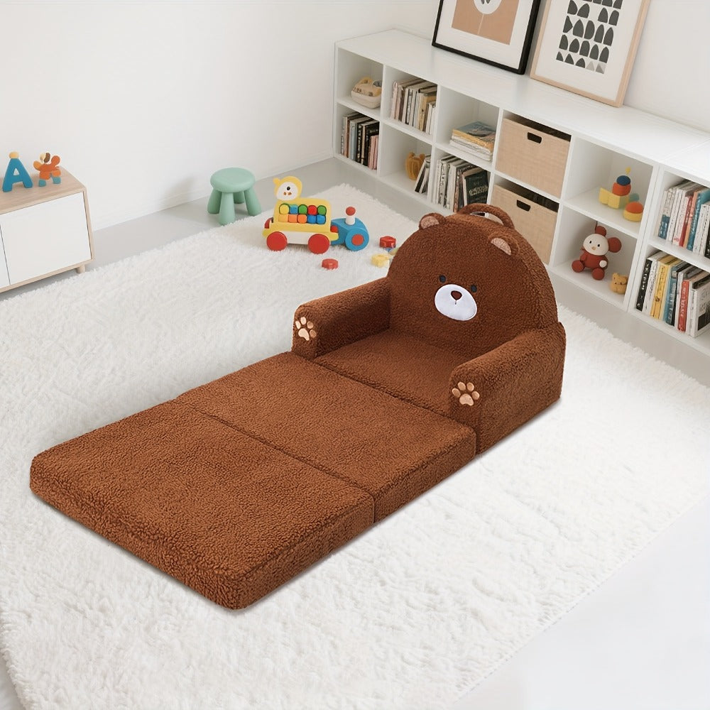 2-in-1 Kids Convertible Sofa Chair with Fold-Out Lounger, Fold-Out Toddler Lounger detail image - detail view 16