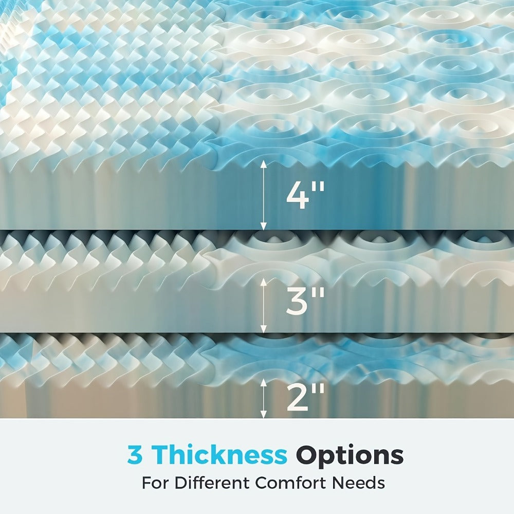 2-Inch Mattress Topper with Memory Foam for Bedroom Comfort and Support detail image - detail view 6
