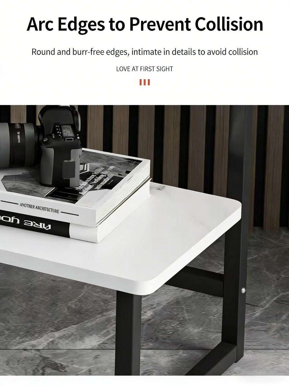 2-Layer Metal Side Table, Bedside End Table for Work, Display, and Everyday Use detail image - detail view 20