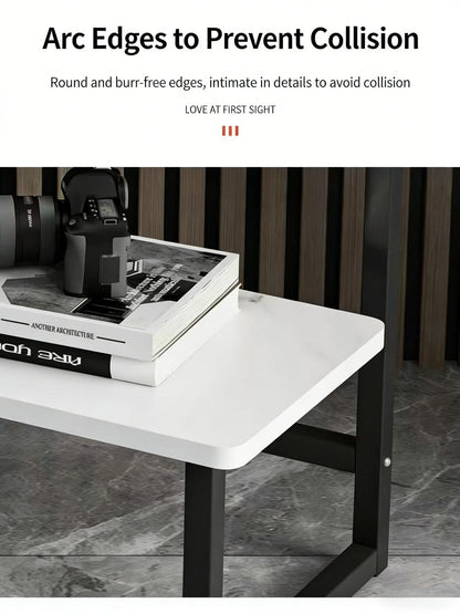 2-Layer Metal Side Table, Bedside End Table for Work, Display, and Everyday Use detail image - detail view 20