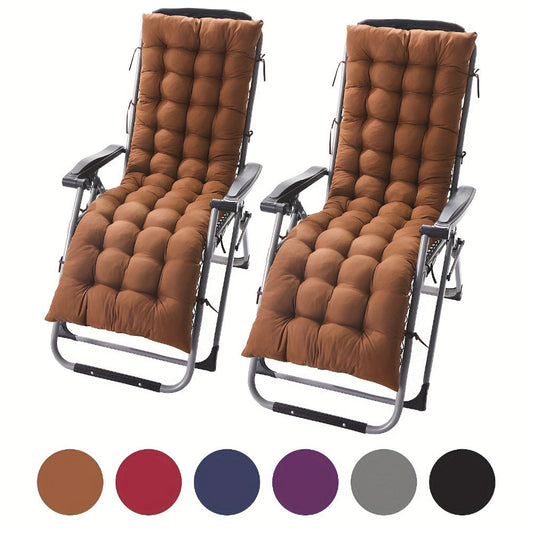 Outdoor Cushion, 2-Pack Memory Foam Chaise Lounge Cushion Replacement Thickened Padded shown in the main product view