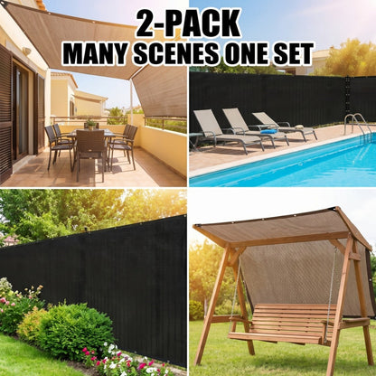 2-Pack Outdoor Sun Shade Sail with UV Protection for Outdoor Shade and Protection in Patio detail image - detail view 10