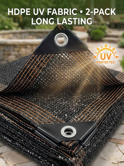 2-Pack Outdoor Sun Shade Sail with UV Protection for Outdoor Shade and Protection in Patio detail image - detail view 20