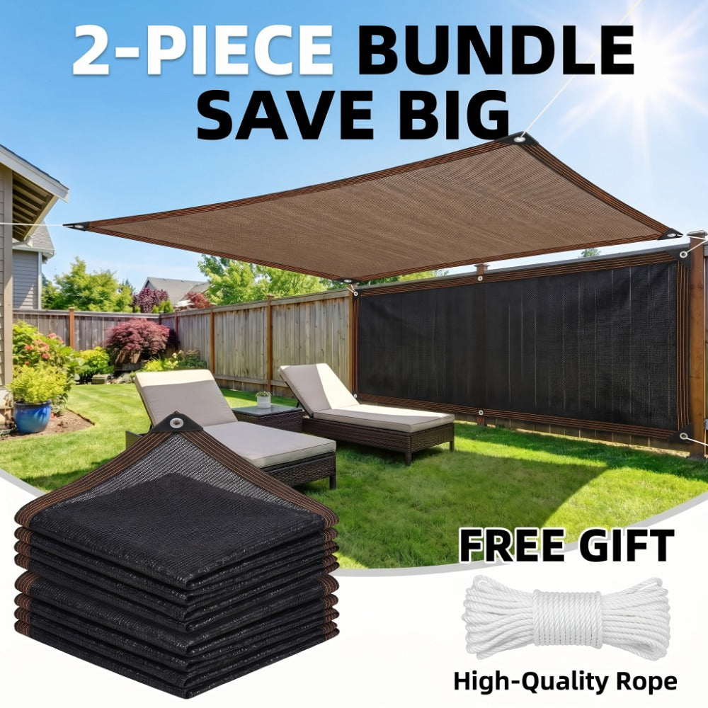2-Pack Outdoor Sun Shade Sail with UV Protection for Outdoor Shade and Protection in Patio detail image - detail view 23