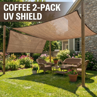 2-Pack Outdoor Sun Shade Sail with UV Protection for Outdoor Shade and Protection in Patio detail image - detail view 28