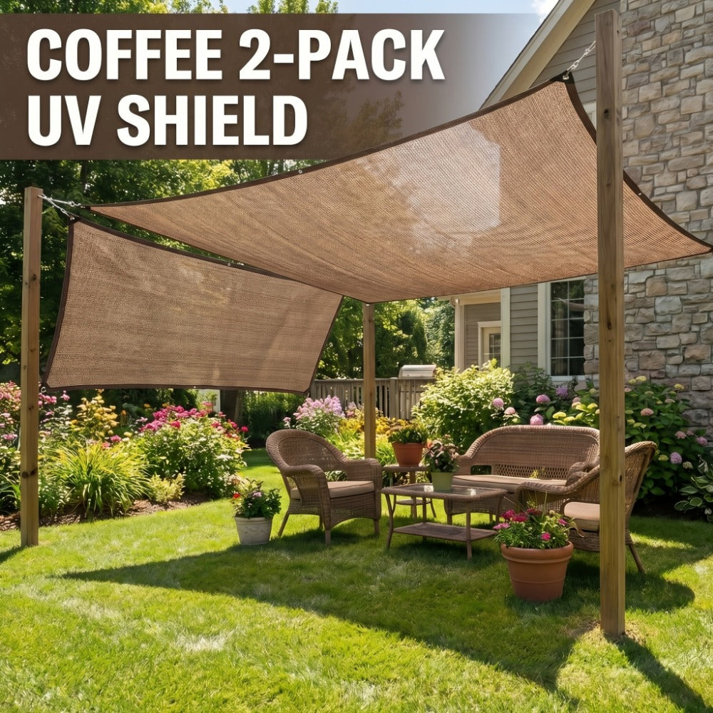 2-Pack Outdoor Sun Shade Sail with UV Protection for Outdoor Shade and Protection in Patio detail image - detail view 5