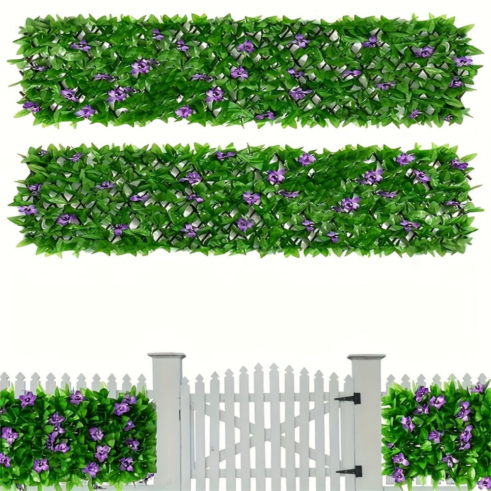 2-Piece Set Artificial Vine Privacy Fence with Added Privacy and Tool-Free Assembly detail image - detail view 3